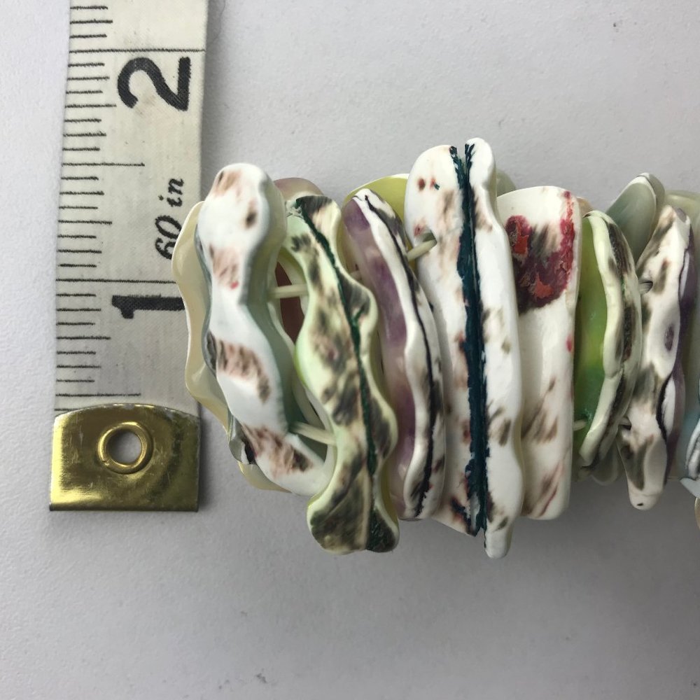 Shell Bracelet Stretchy Multicolor - Picture 4 of 4